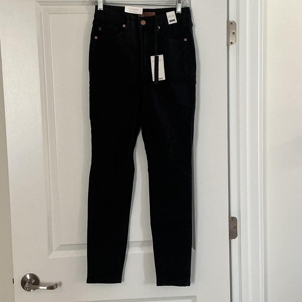 Judy Blue Women's Navy Skinny Jeans with Tummy Control Top